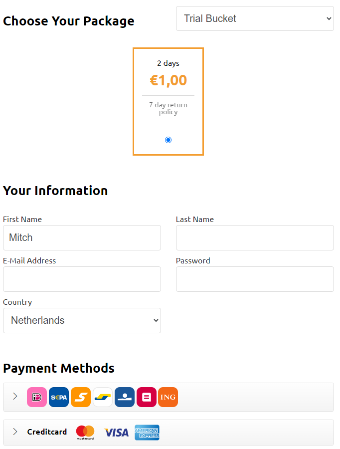 usenetbucket information